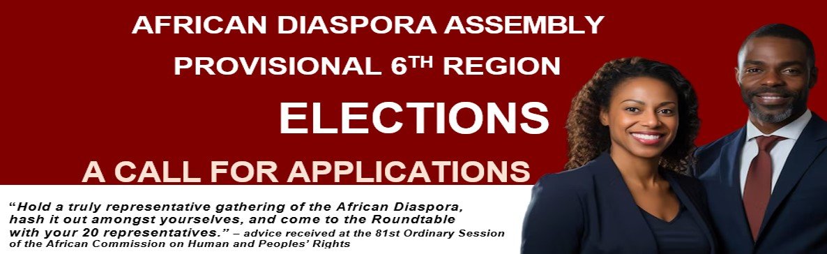 African Diaspora Assembly 6th Region Elections Logo